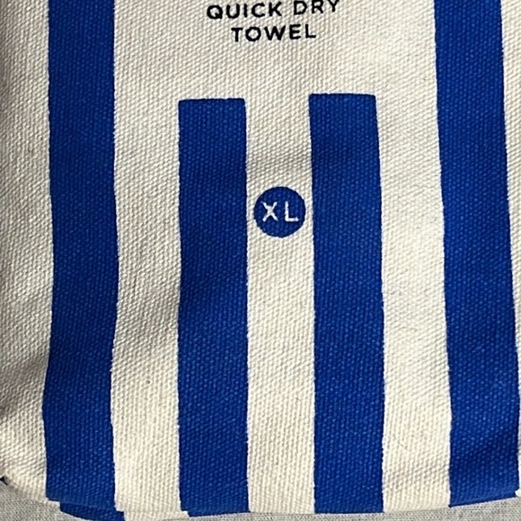 quick dry “Soft Seafoam” ikat print towel-sz large-NWT-100% recycled materials - Picture 13 of 16